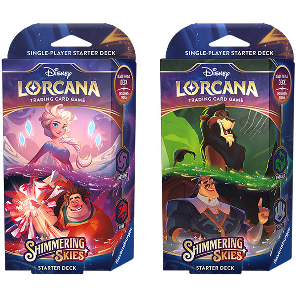 Disney Lorcana Shimmering Skies Starter Display The Game Store Disney Lorcana Shimmering Skies Starter Display The Game Store