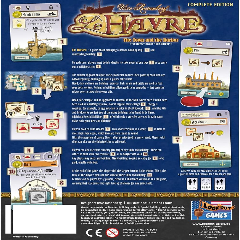 LeHAVRE COMPLETE EDITION BOX BACK
