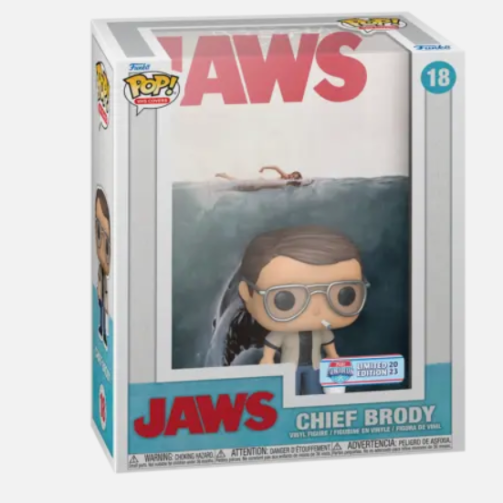 Funko Pop! VHS Covers #18 Jaws Chief Brody Fun on the Run 2023 Exclusive