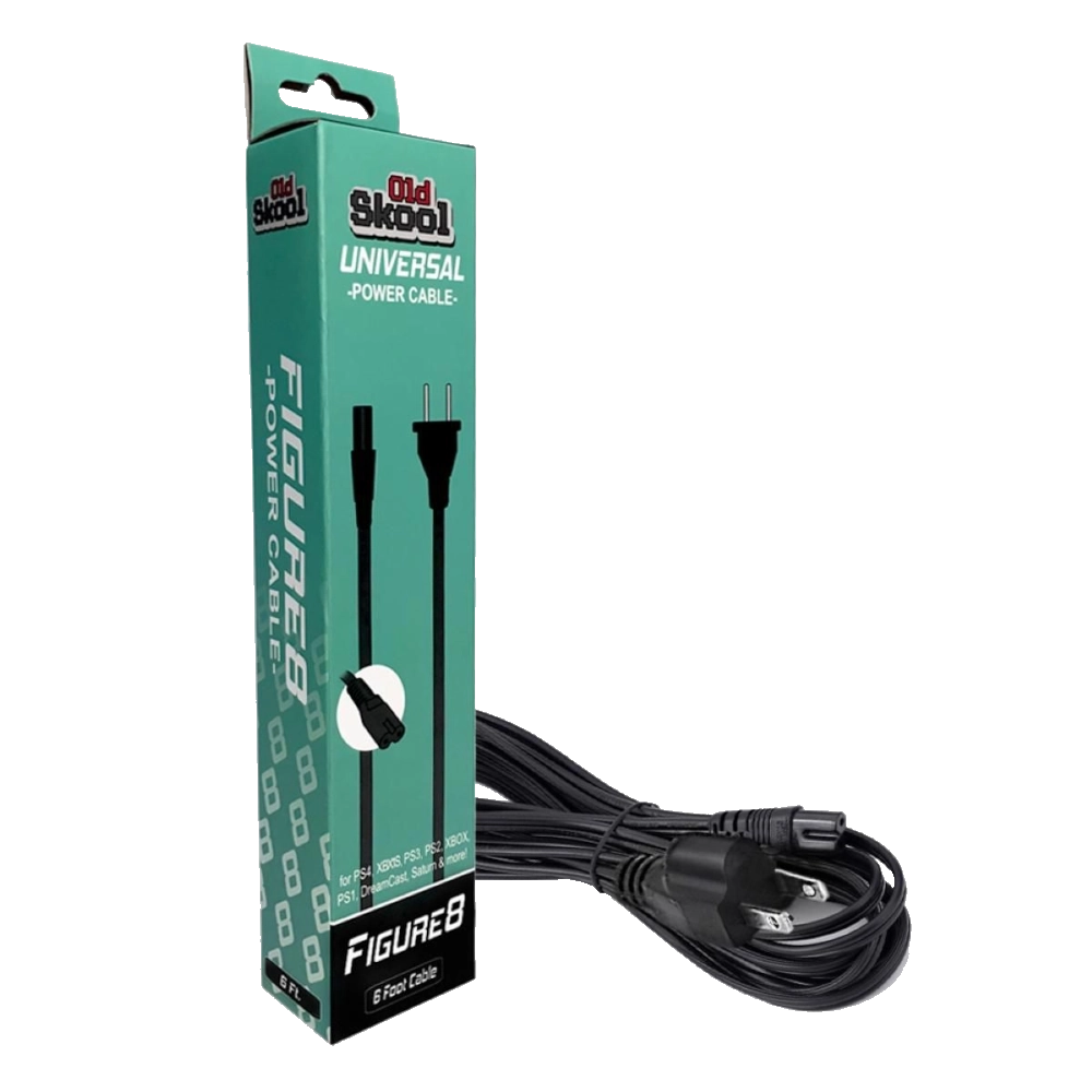 old skool universal power cable figure8