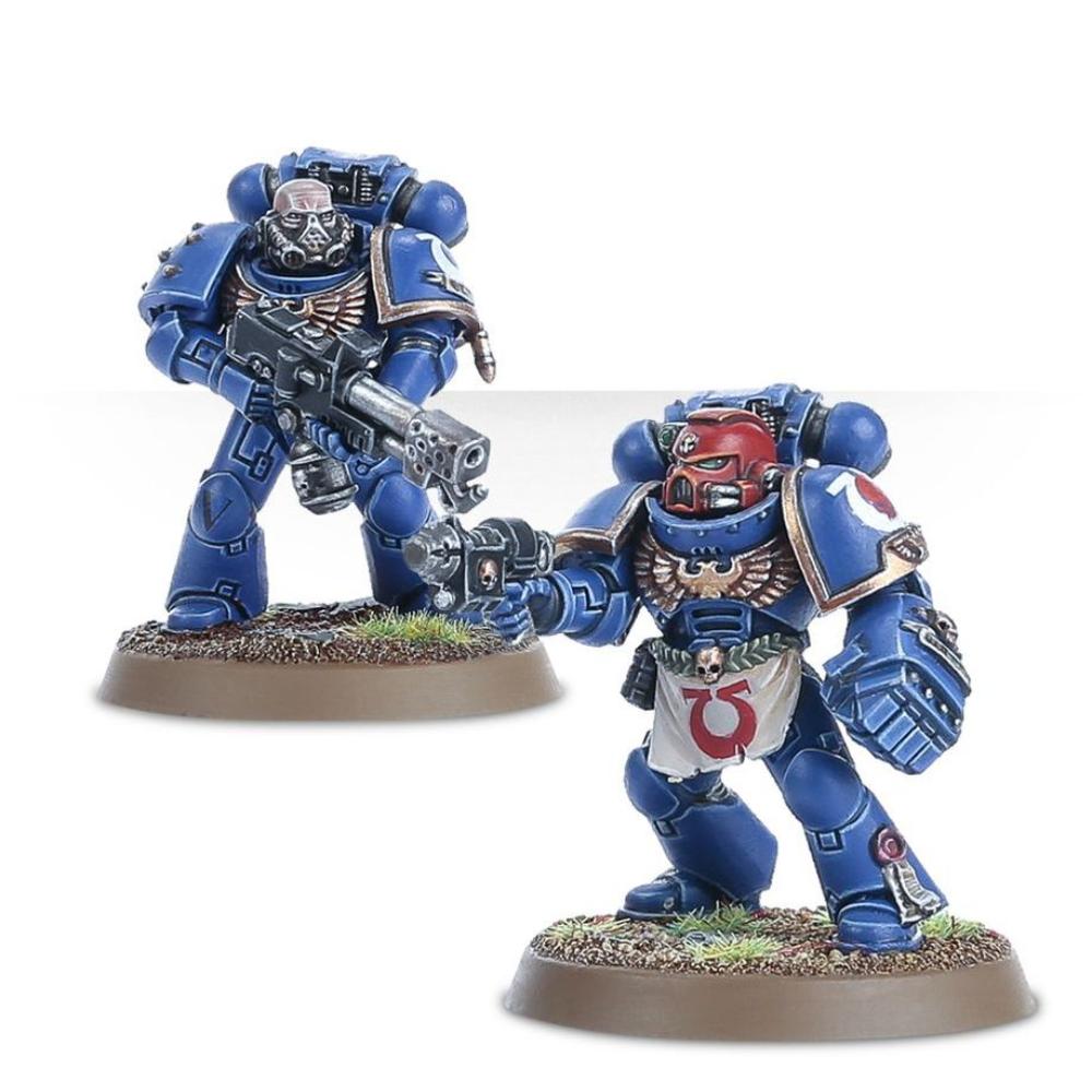 WARHAMMER 40k SPACE MARINES TACTICAL SQUAD PAINTED 2