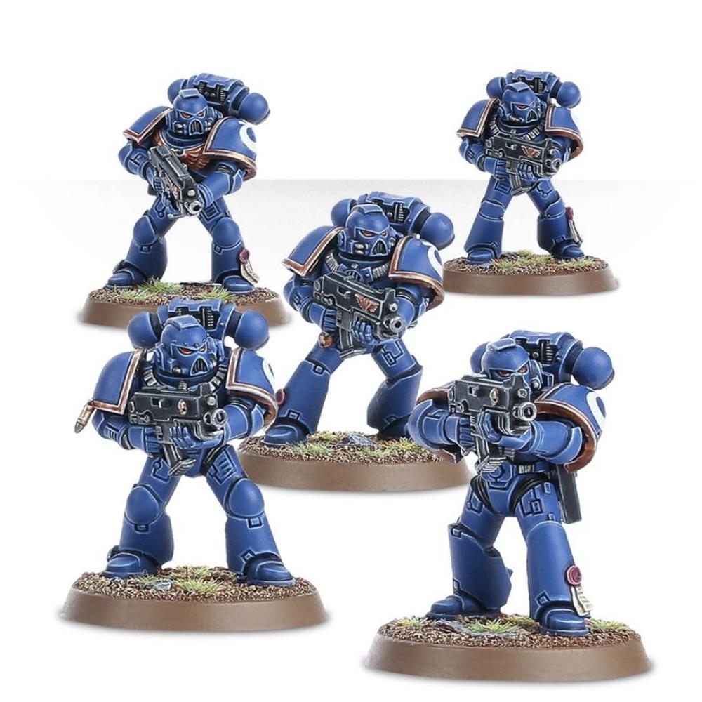 WARHAMMER 40k SPACE MARINES TACTICAL SQUAD PAINTED 4