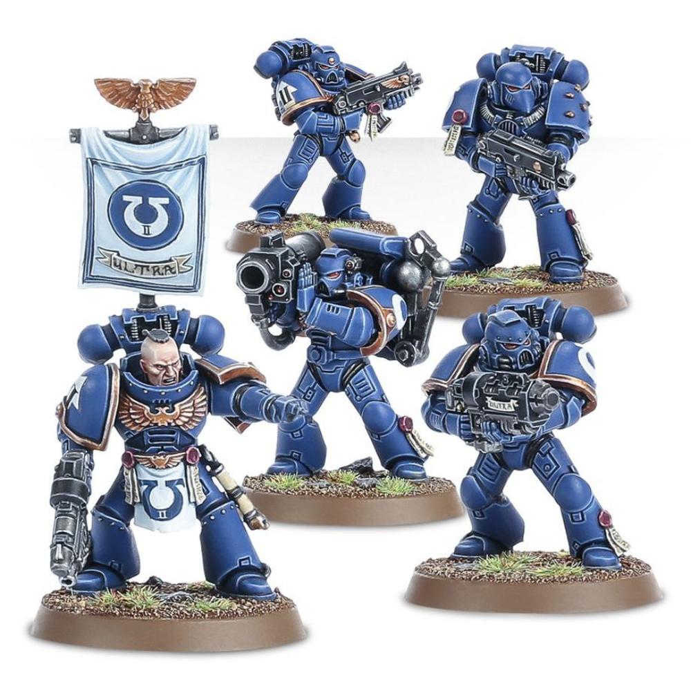WARHAMMER 40k SPACE MARINES TACTICAL SQUAD PAINTED 5
