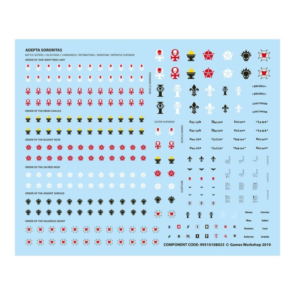 WARHAMMER 40k ADEPTA SORORITAS BATTLE SISTERS SQUAD TRANSFERS