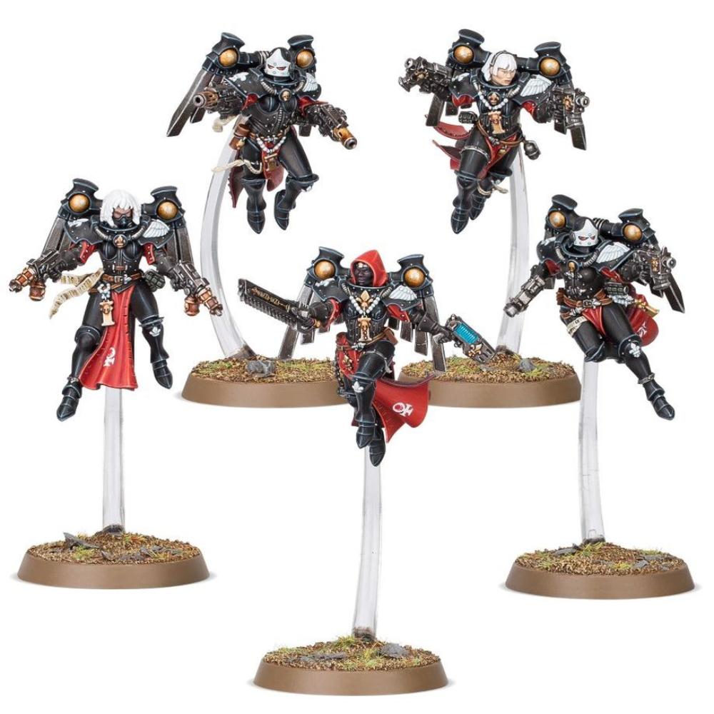 WARHAMMER 40k ADEPTA SORORITAS SERAPHIM SQUAD PAINTED 6