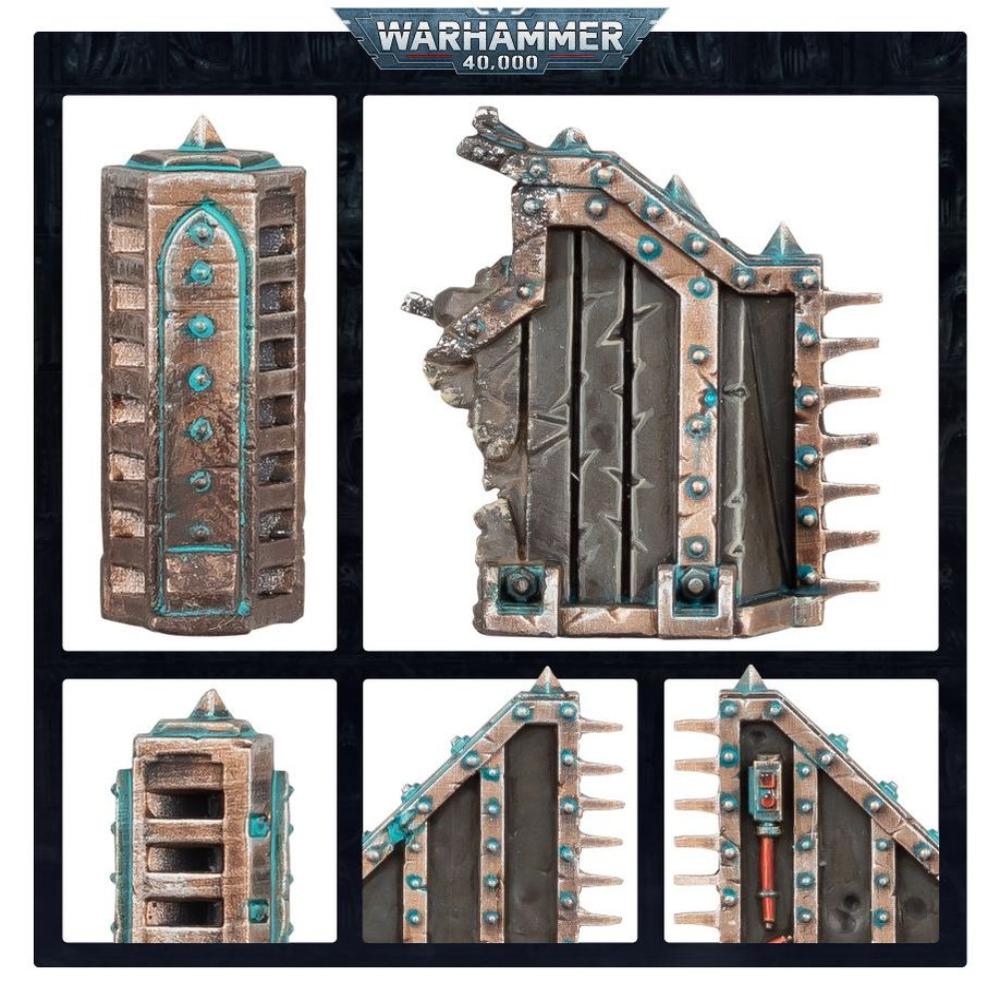 Warhammer-40k-ASTRA-MILITARUM-AEGIS-DEFENCE-LINE-Painted