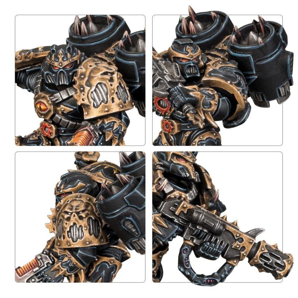 WARHAMMER 40k CHAOS SPACE MARINES RAPTORS PAINTED 2