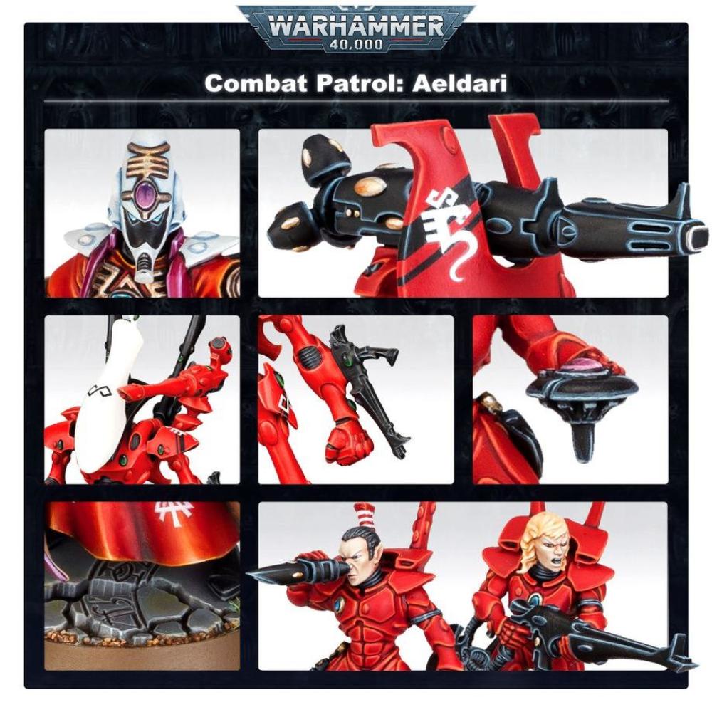 WARHAMMER 40k COMBAT PATROL AELDARI PAINTED