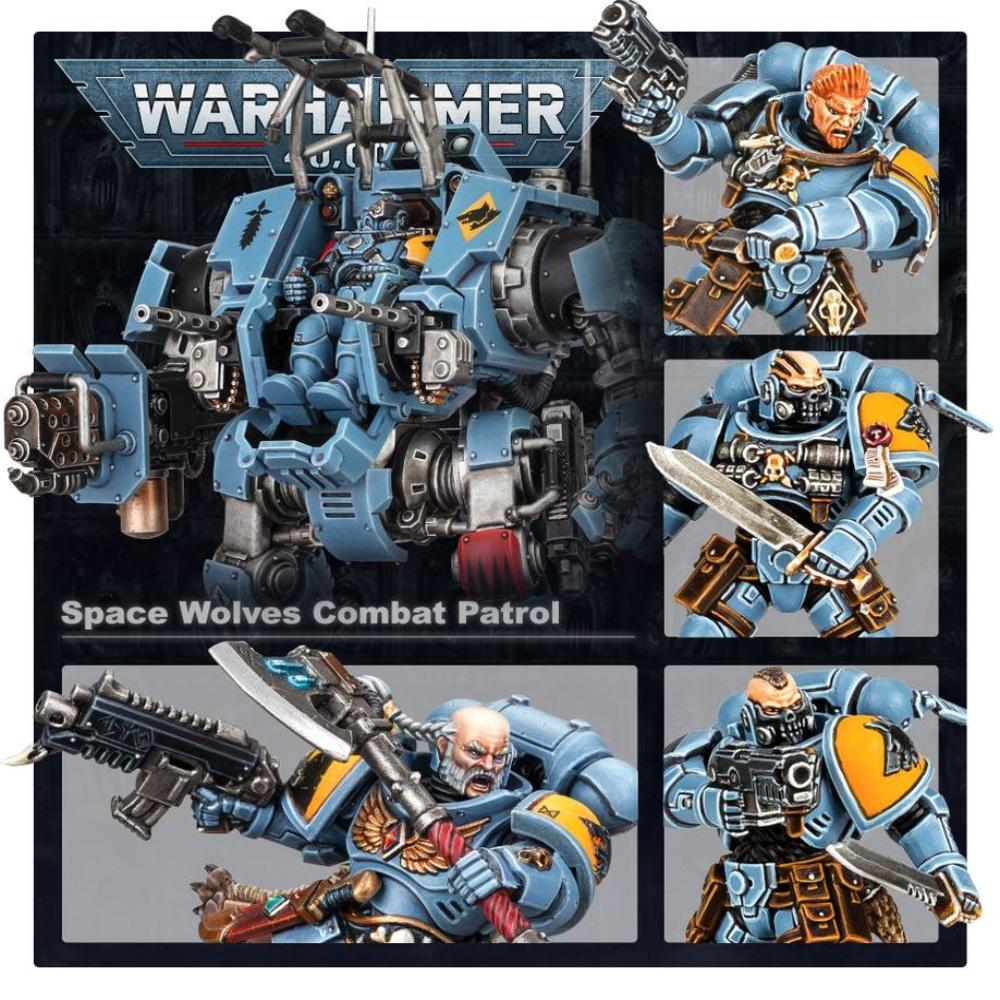 WARHAMMER 40k COMBAT PATROL SPACE WOLVES PAINTED 2