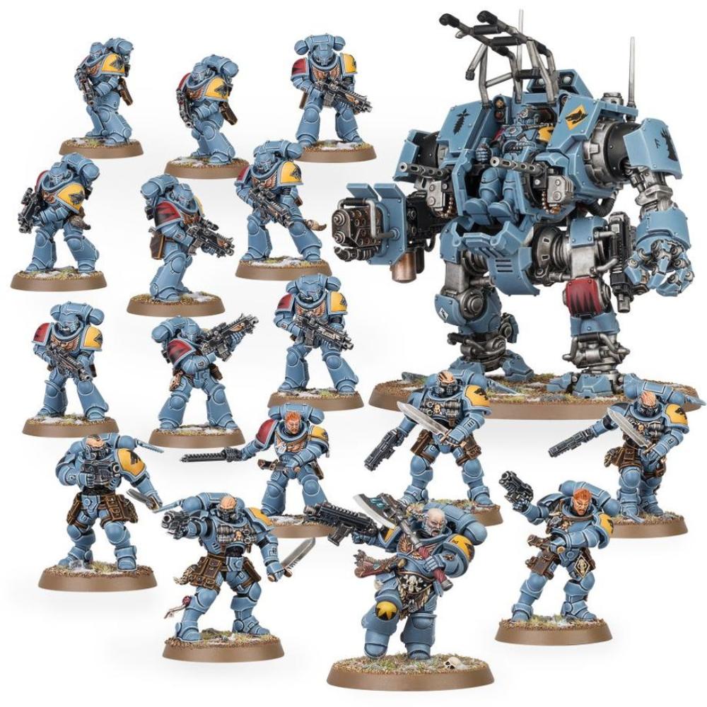 WARHAMMER 40k COMBAT PATROL SPACE WOLVES PAINTED