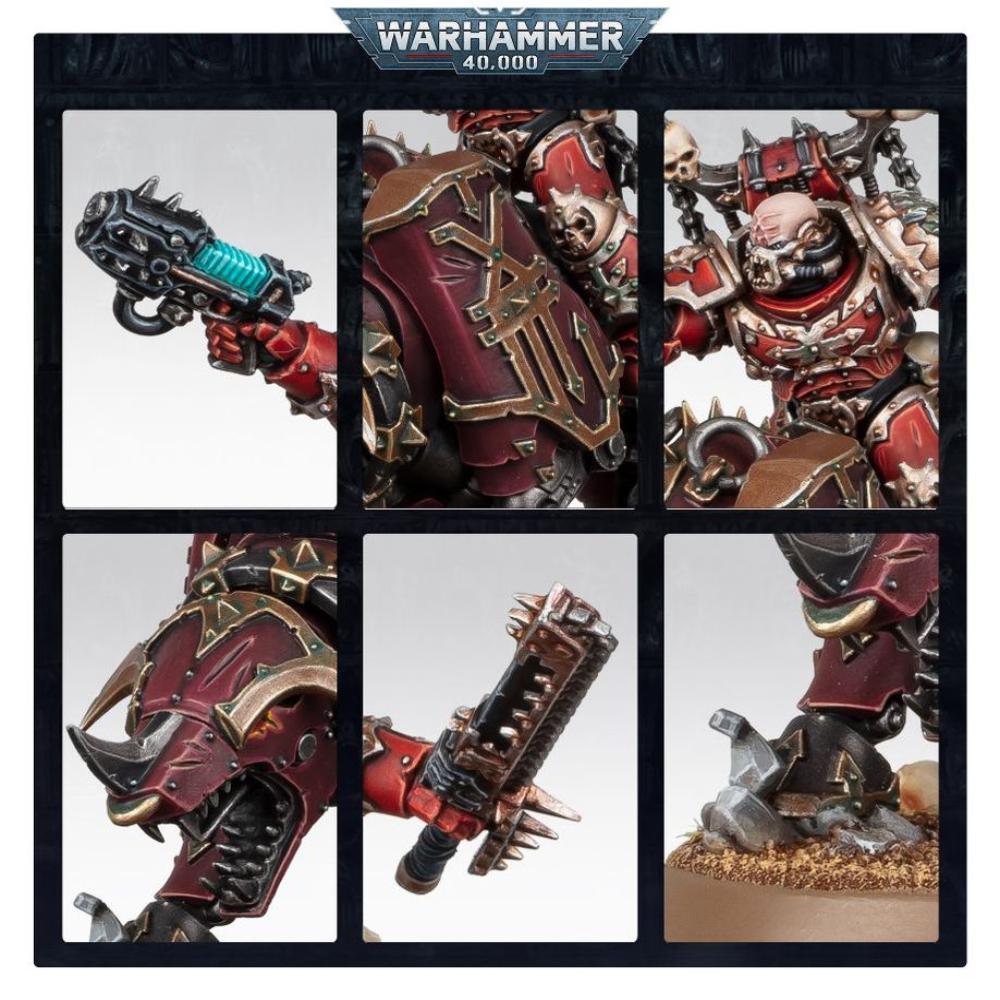WARHAMMER 40k COMBAT PATROL WORLD EATERS PAINTED 3