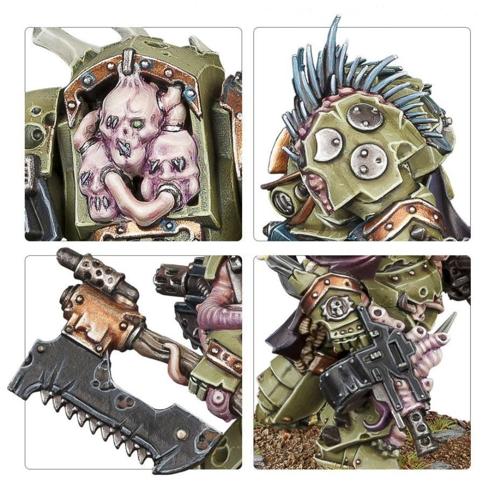 WARHAMMER 40k DEATH GUARD BLIGHTLORD TERMINATORS PAINTED 12