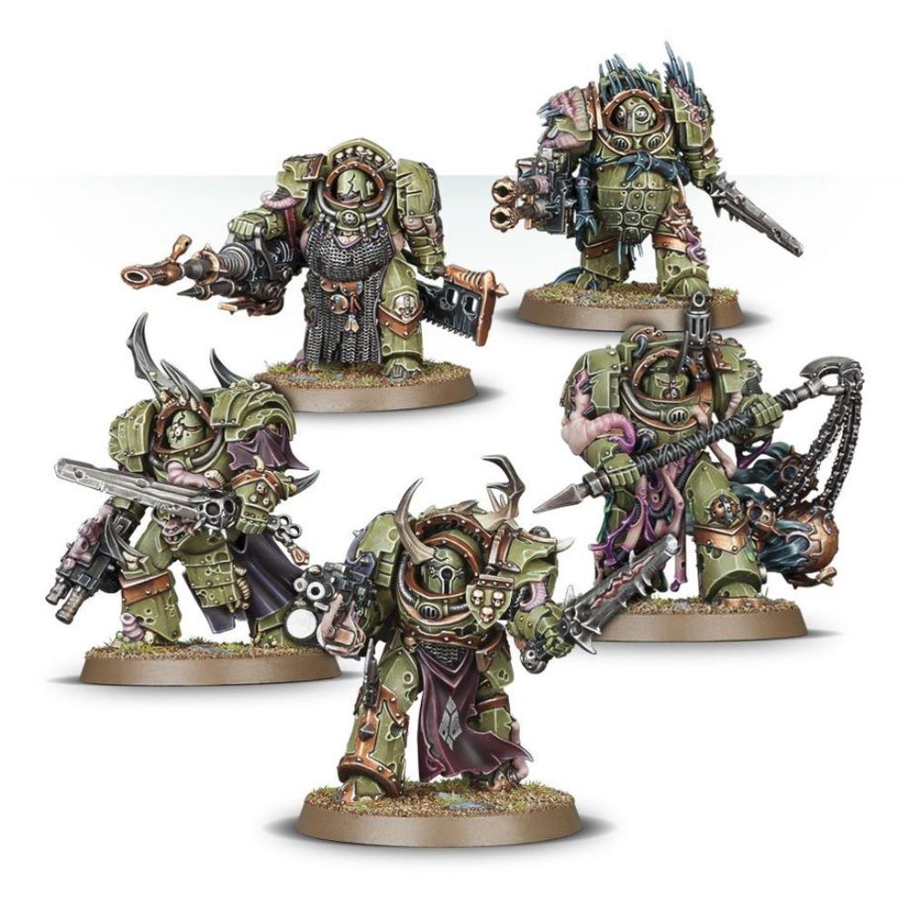 WARHAMMER 40k DEATH GUARD BLIGHTLORD TERMINATORS PAINTED