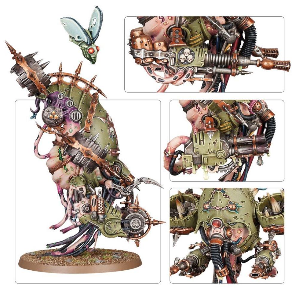 WARHAMMER 40k DEATH GUARD FOETID BLOAT-DRONE PAINTED 5