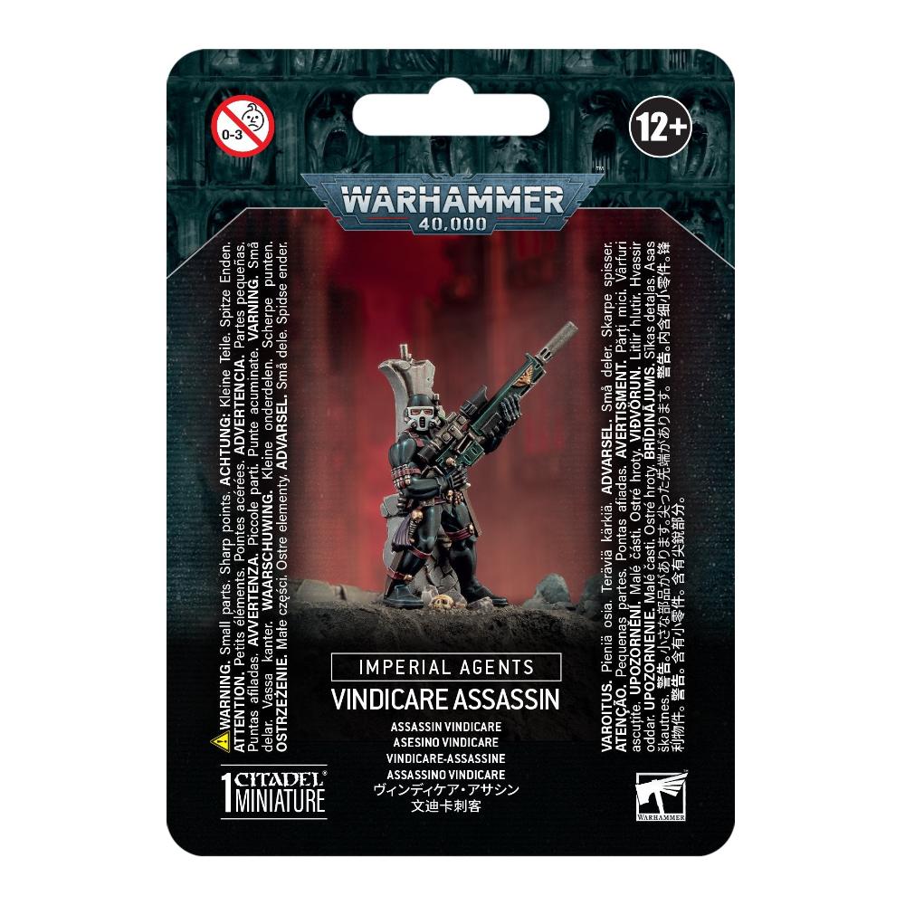 WARHAMMER 40k IMPERIAL AGENTS VINDICARE ASSASSIN PACKAGING