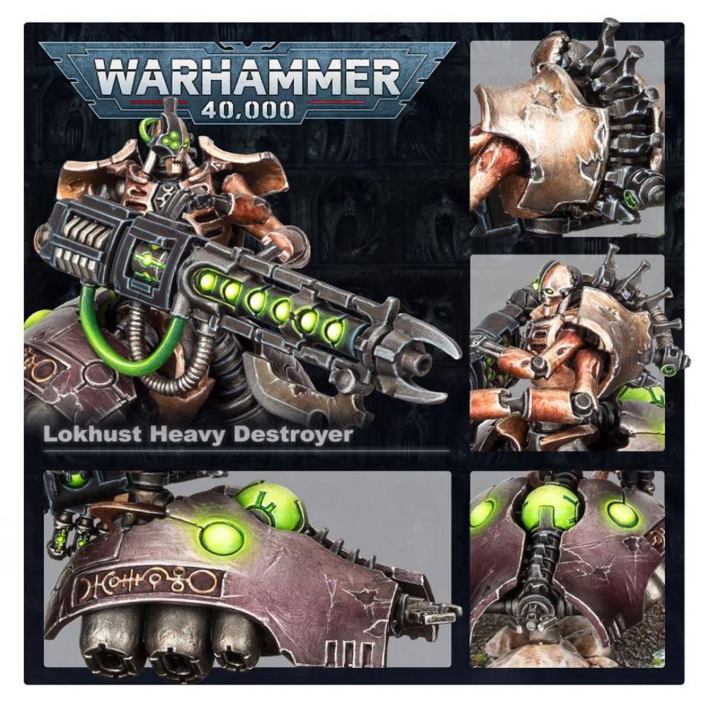 Warhammer 40k NECRONS LOKHUST HEAVY DESTROYER Painted 2
