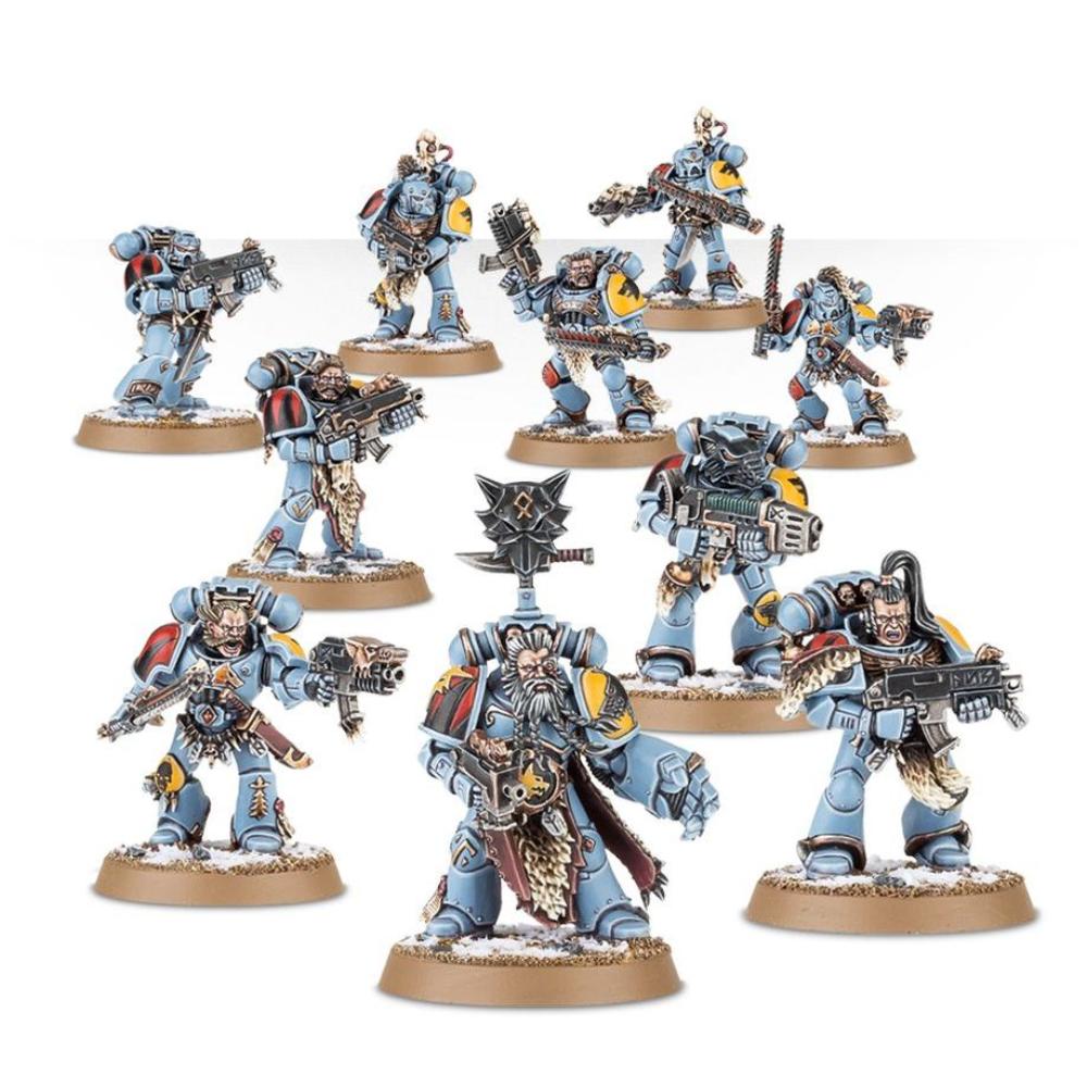 WARHAMMER 40k SPACE WOLVES GREY HUNTERS PAINTED