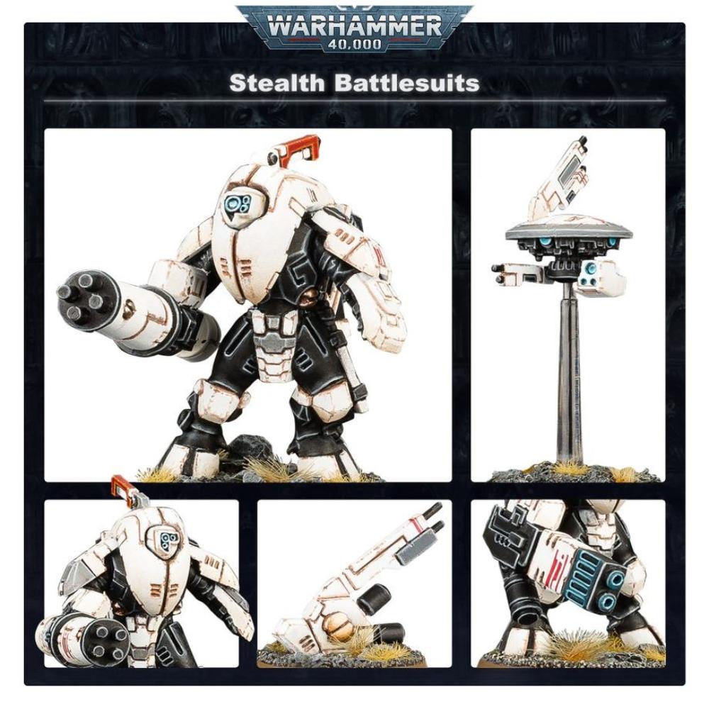 Warhammer: 40,000-T'Au Empire-XV Stealth Battlesuits