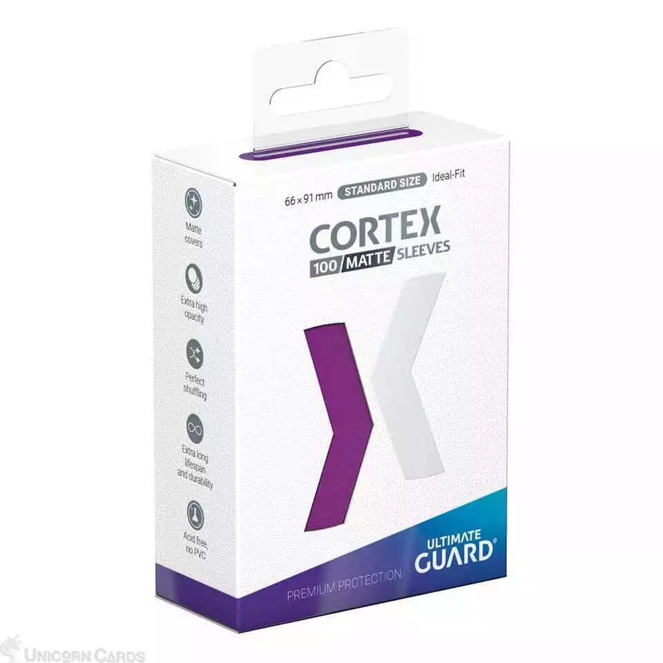 Ultimate Guard: 100ct Standard Size - Cortex Sleeves Purple - Matte Ultimate Guard: 100ct Standard Size - Cortex Sleeves Purple - Matte