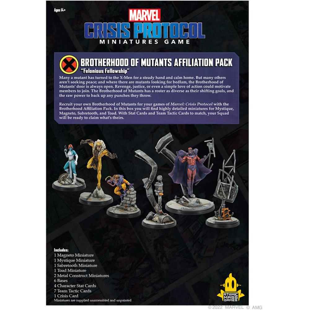 Marvel Crisis Protocol: Brotherhood Of Mutants Affiliation Pack