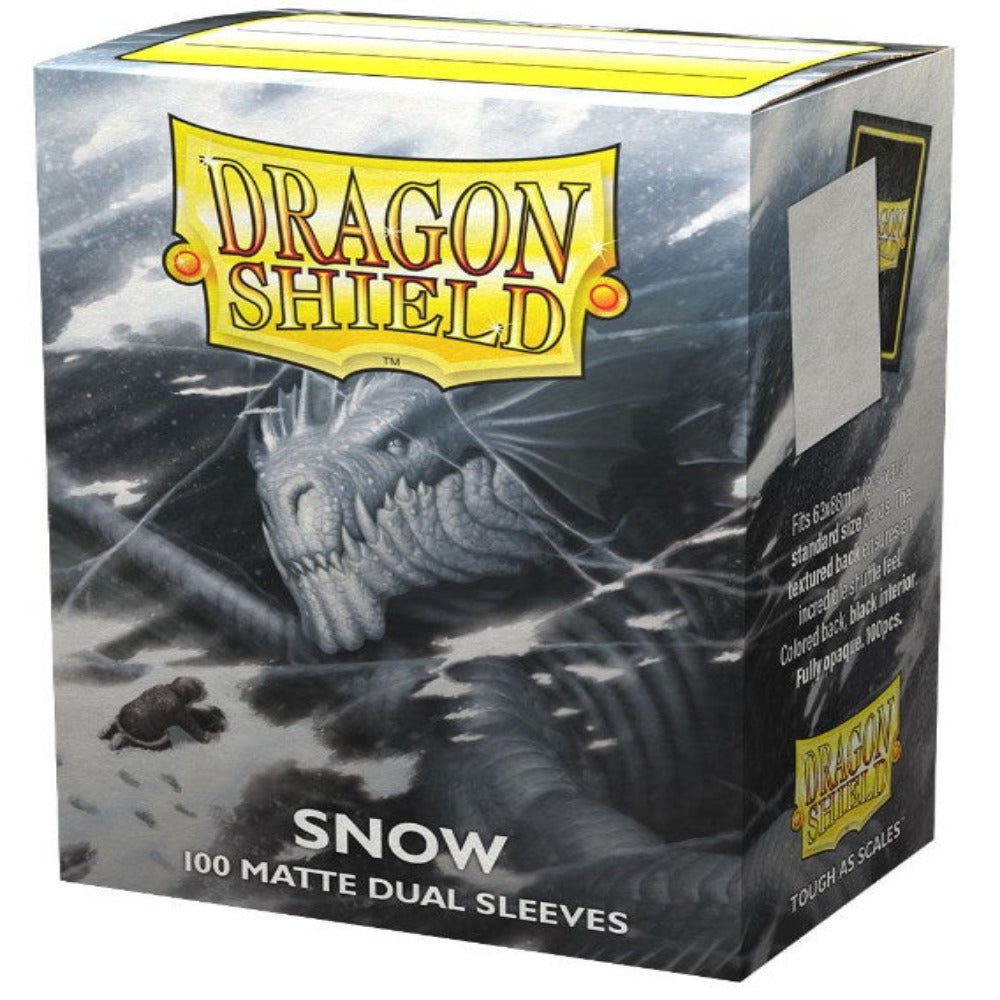 dual card sleeves Dragon Shield - Snow