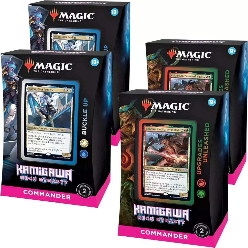 Magic The Gathering: Kamigawa Neon Dynasty Set Of 4 Decks The Game Store Magic The Gathering: Kamigawa Neon Dynasty Set Of 4 Decks The Game Store