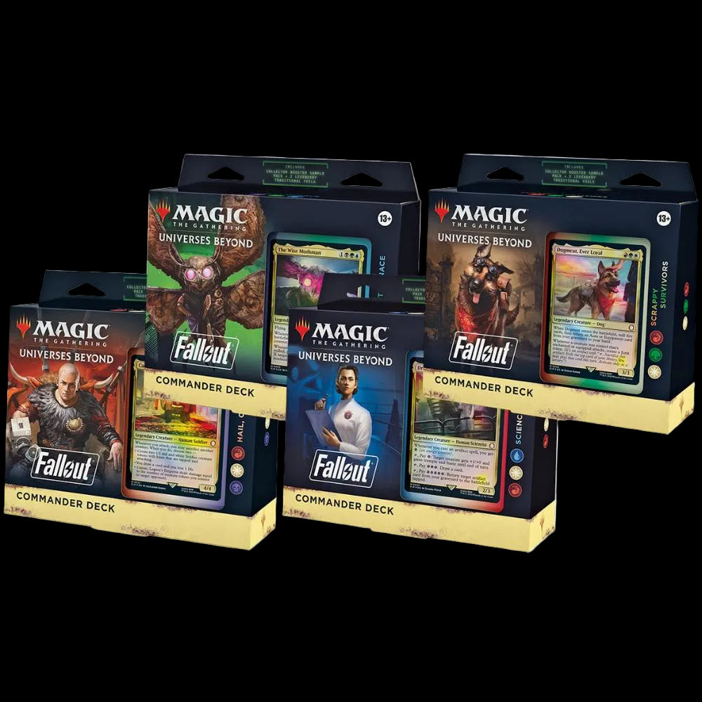 Magic The Gathering: Fallout Commander Decks Complete Set Magic The Gathering: Fallout Commander Decks Complete Set