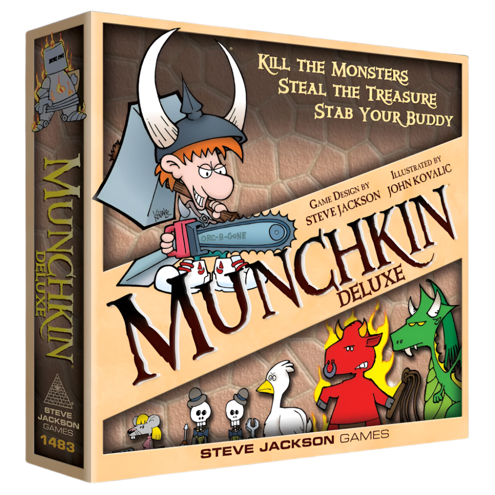 steve jackson munchkin deluxe monsters treasure john kovalic