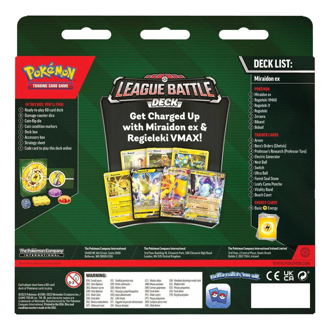 Pokémon Miraidon ex League Battle Deck