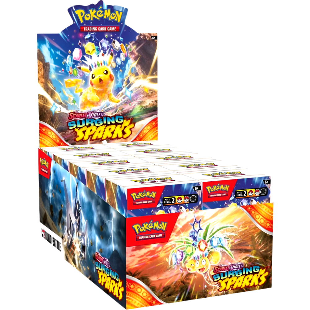 Pokmon Scarlet & Violet: Surging Sparks Build & Battle Sealed Display The Game Store Pokmon Scarlet & Violet: Surging Sparks Build & Battle Sealed Display The Game Store
