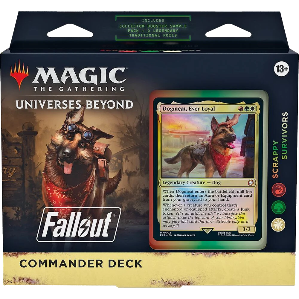 magic gathering fallout commander dog dogmeat scrappy survivors