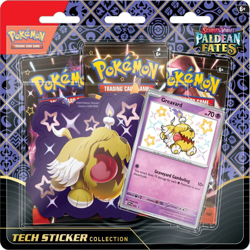 greavard pokemon scarlet violet trading card game sticker