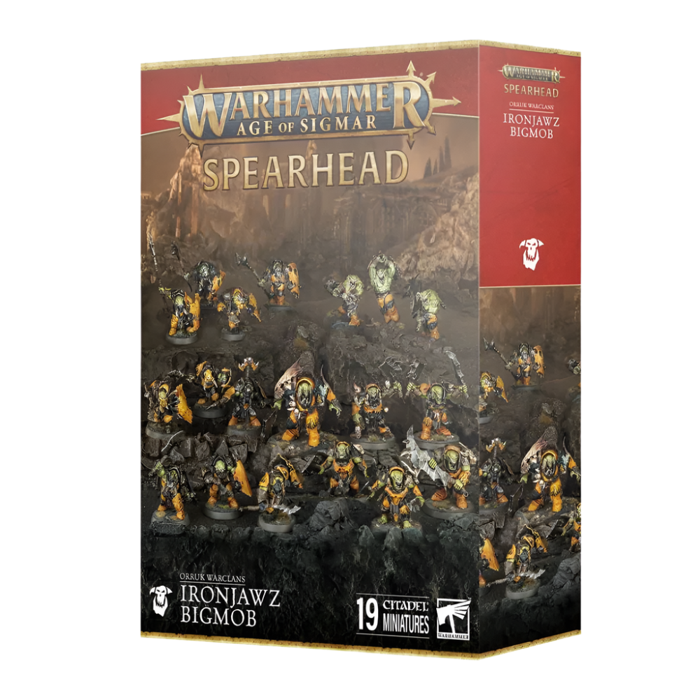 warhammer sigmar orruk warclans spearhead ironjawz bigmob fantasy