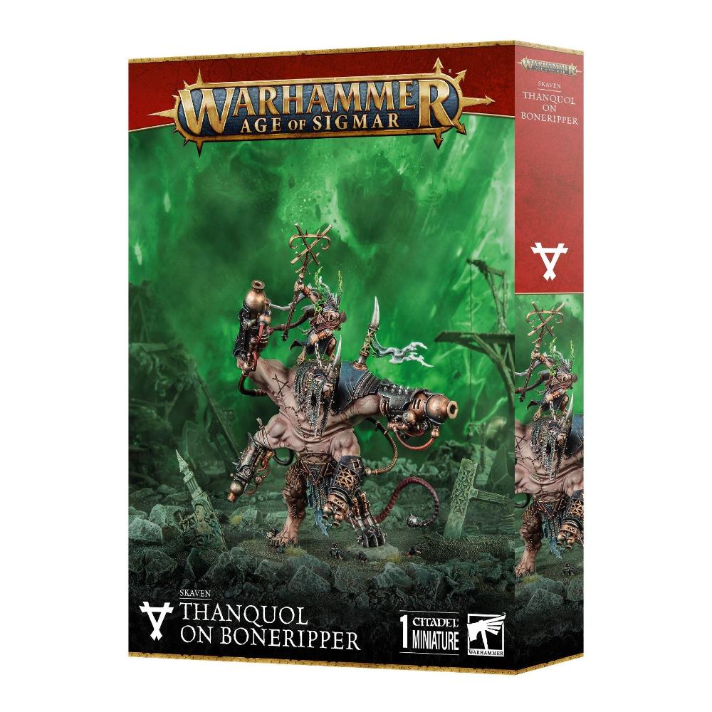 Games Workshop Warhammer Skaven Thanquol On Boneripper Citadel miniature retail box