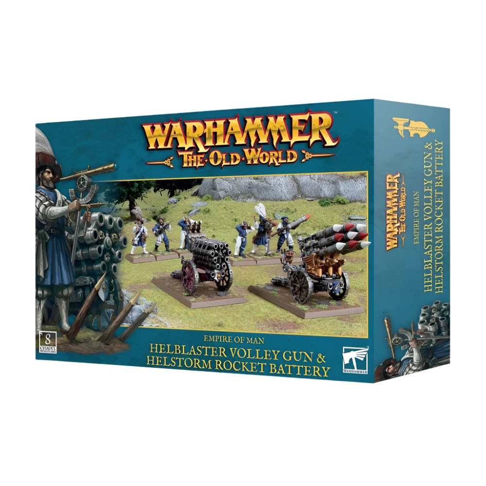 warhammer old world helblaster volley rocket battery fantasy battle