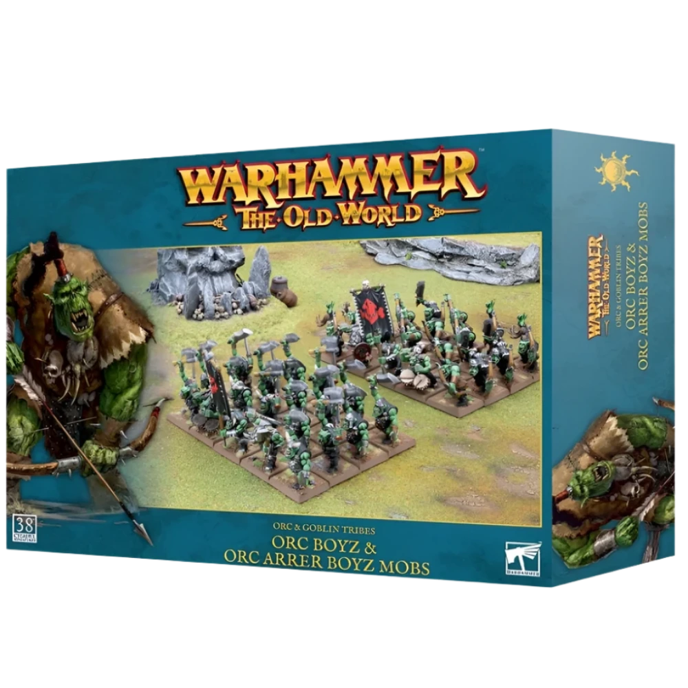 warhammer old world orc boyz arrer mobs fantasy battle