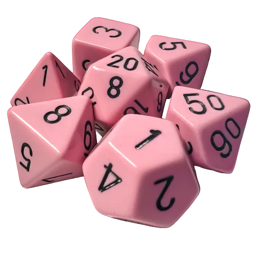 chessesx pastel pink medium sized dice