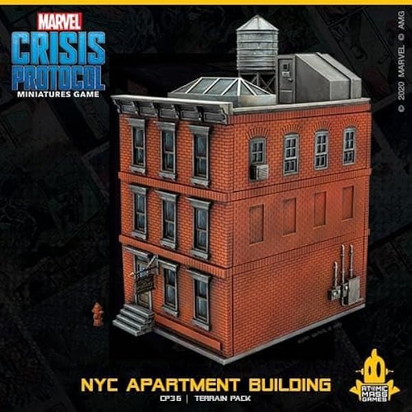 Marvel Crisis Protocol NYC Apartment Building Terrain Pack