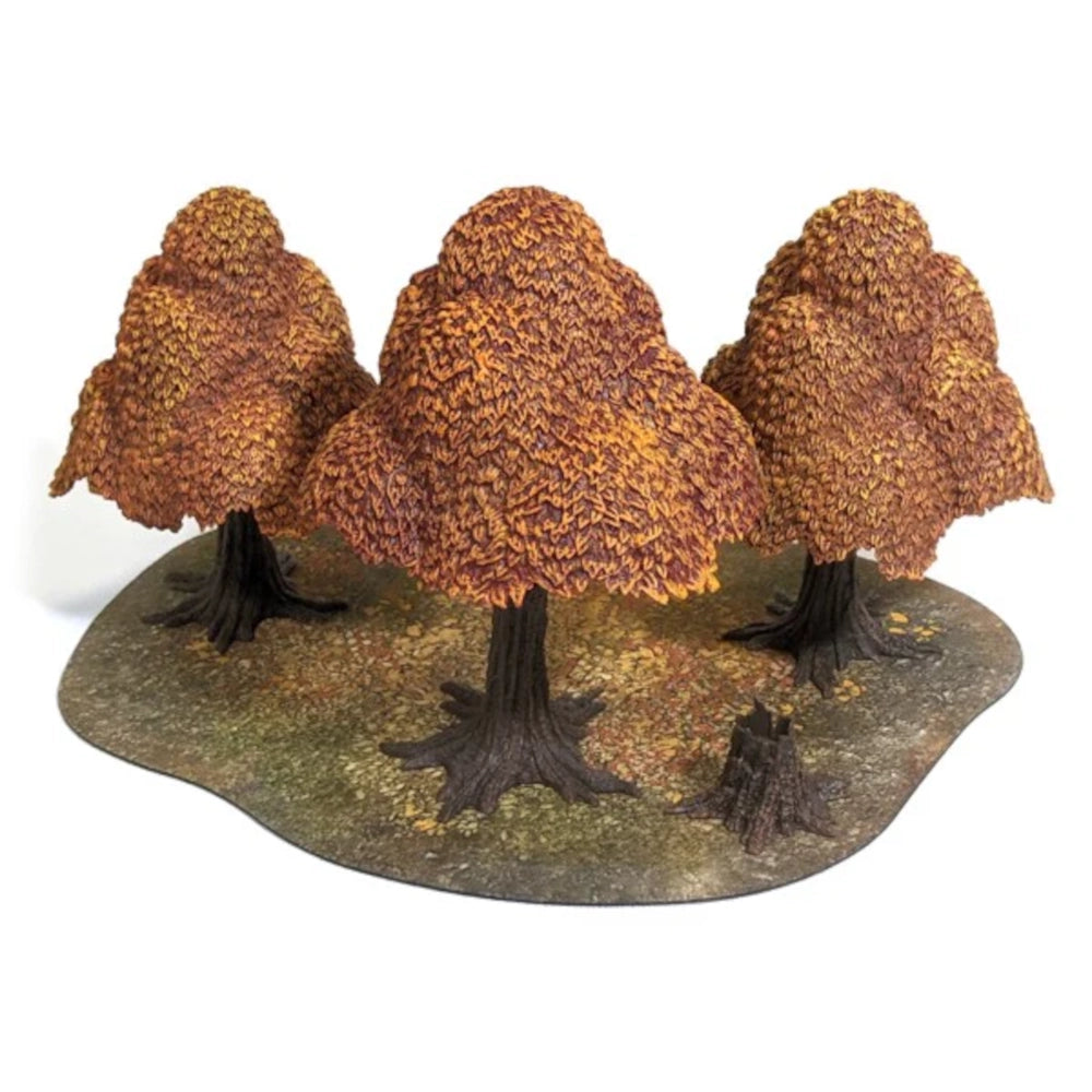monster fight club autumn forest scenery