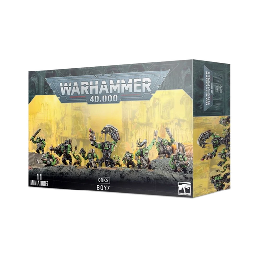 ork boyz miniature warhammer 40k 