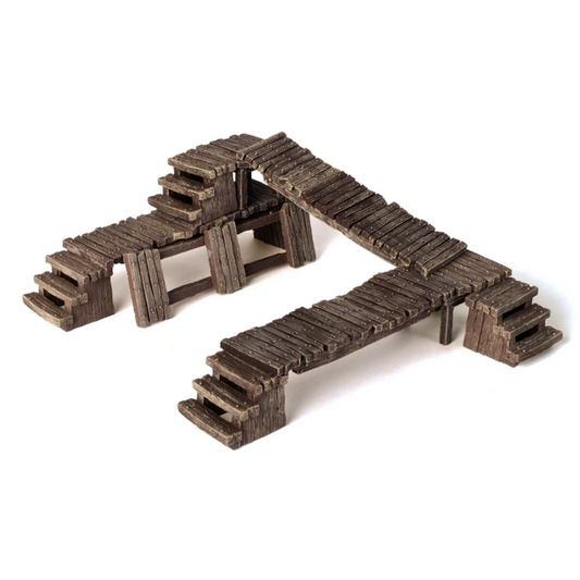 monster fight club scenery bridges barricades