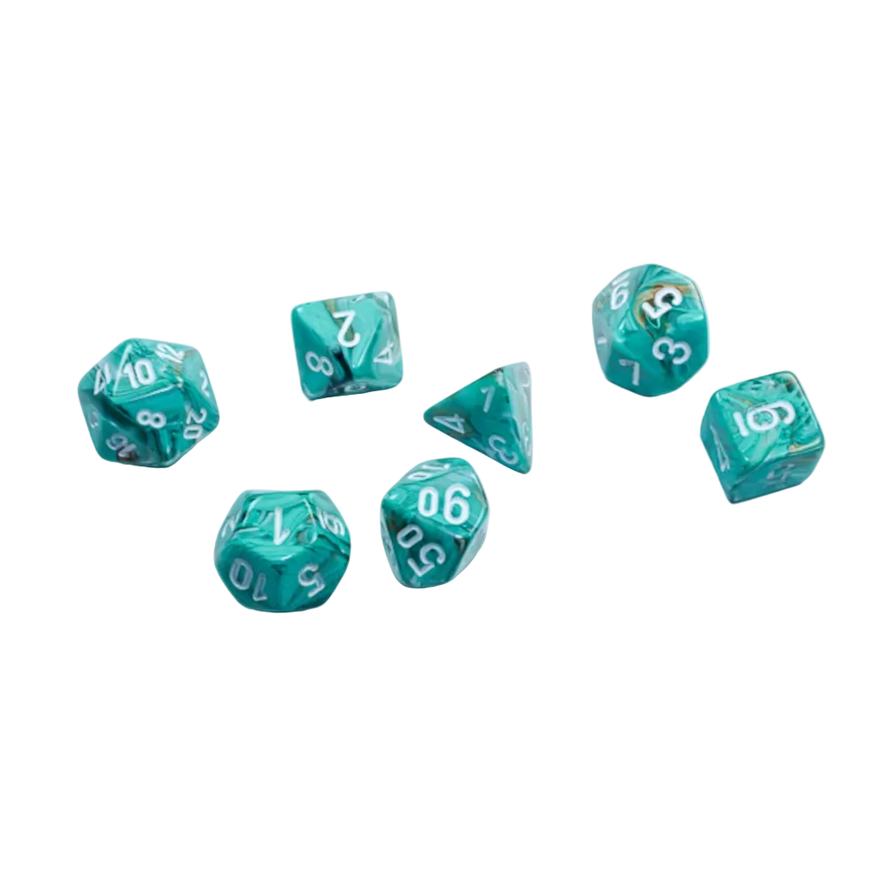 chessex mini marble oxi copper white