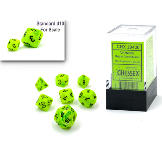 chessex mini vortex bright green black