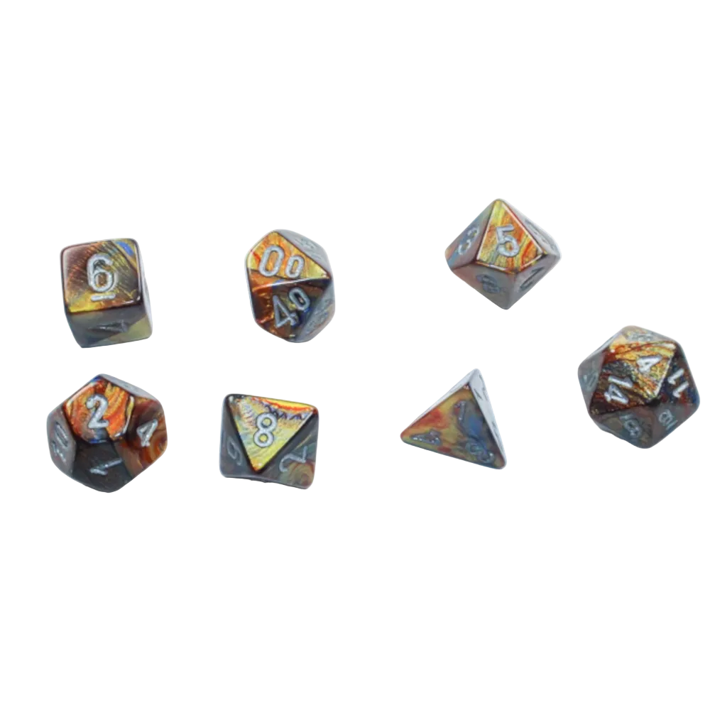 chessex mini lustrous gold silver