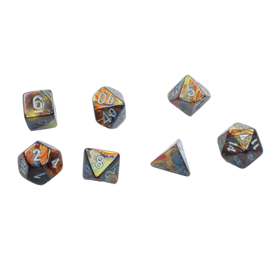 chessex mini lustrous gold silver