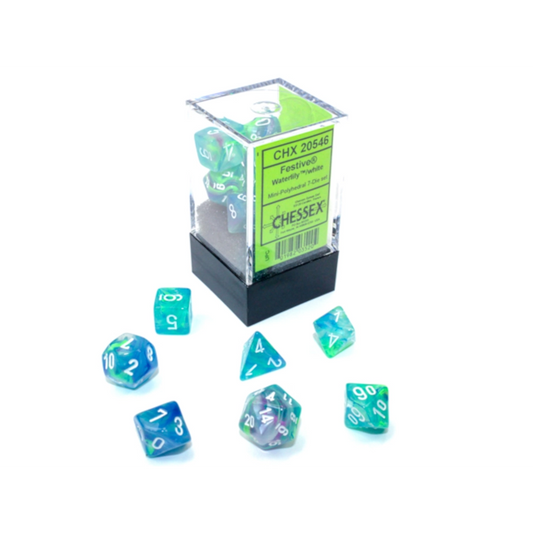 chessex mini festive waterlily white