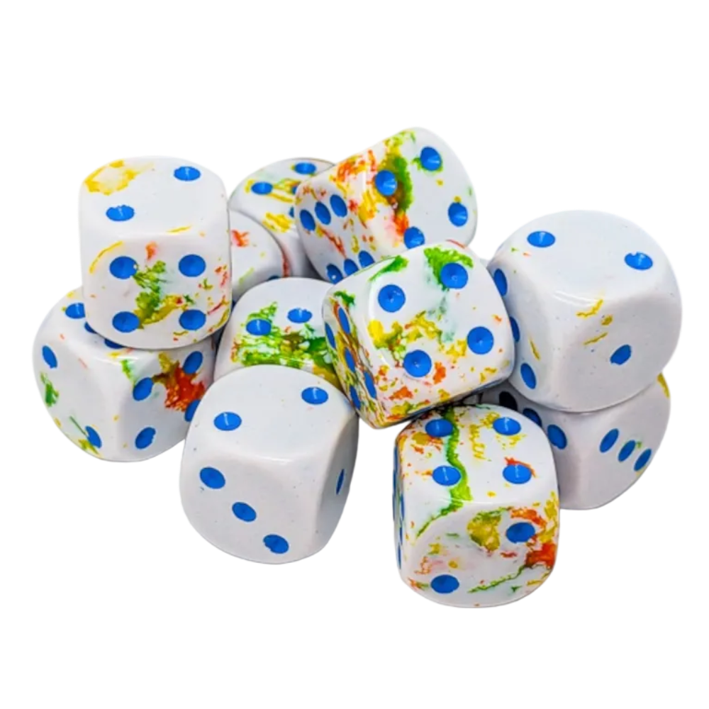 chessex brush breezy blue white green yellow