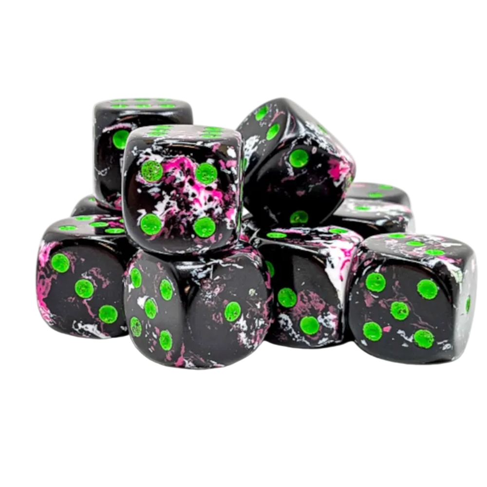 chessex brush paintball green black pink white