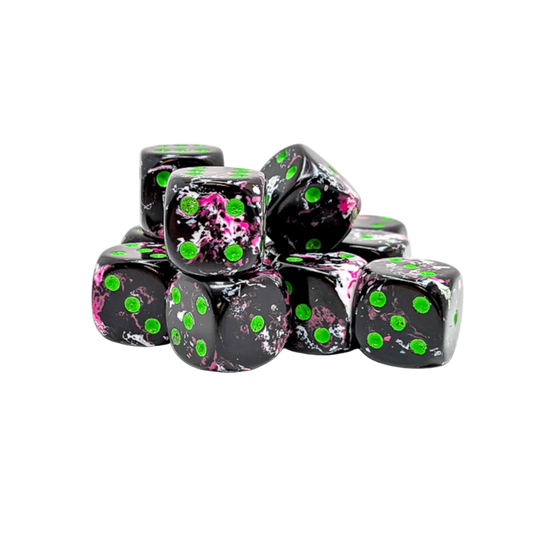 chessex brush paintball green black pink white