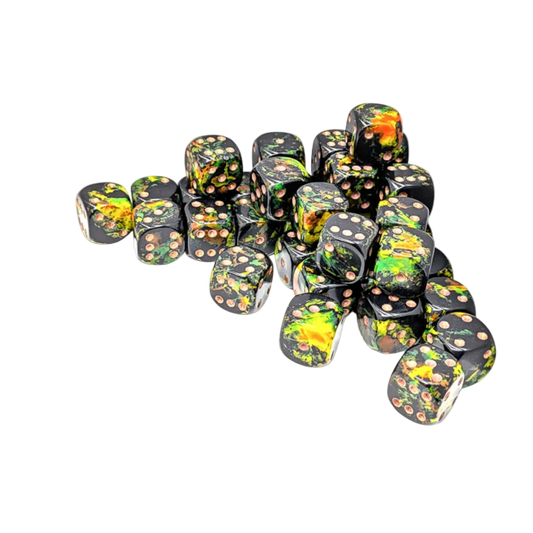 chessex brush deep forest gold dice